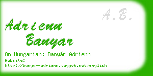 adrienn banyar business card